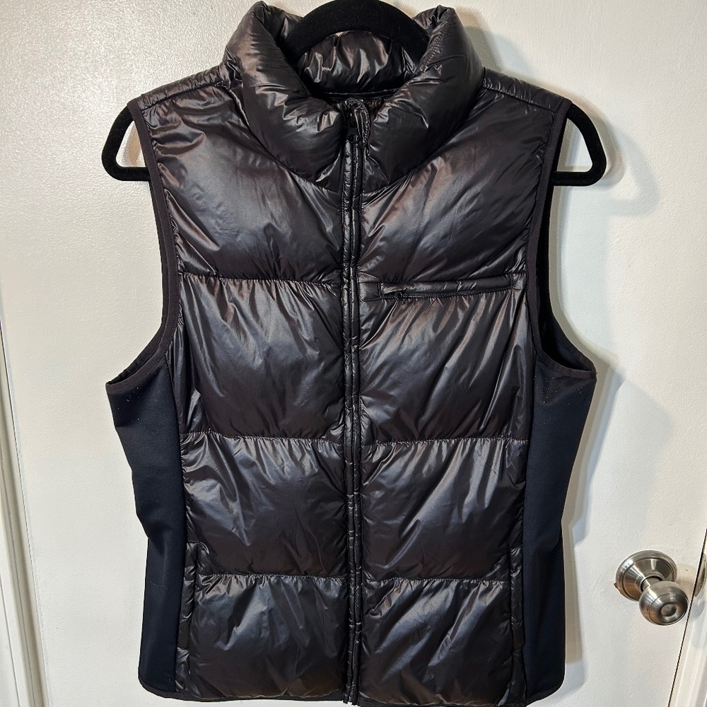 Black Fabletics puffer vest